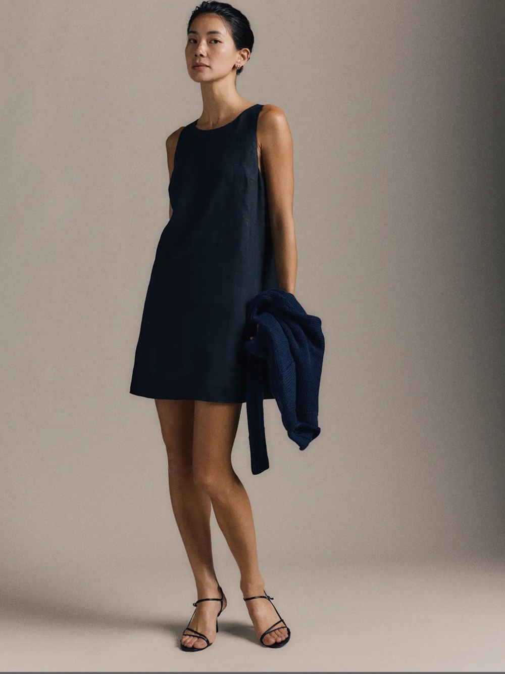 NWT Quince Linen Tank Mini Dress